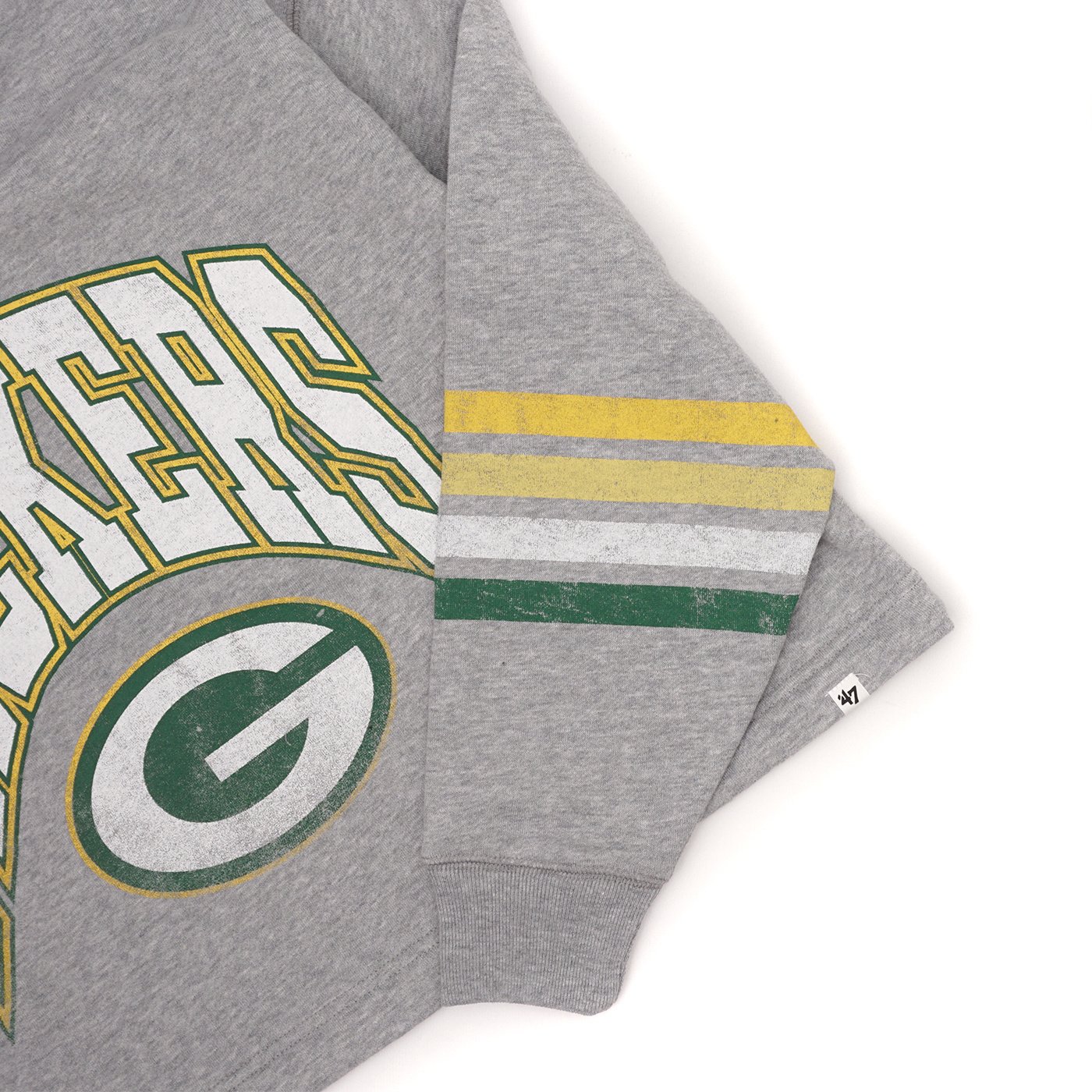 47 Brand Green Bay Packers Tee - Heather Gray - Medium