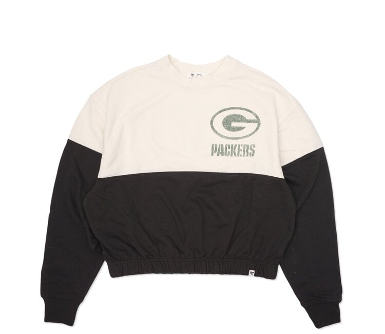 47 Brand Green Bay Packers Women's Take 2 Bonita Crewneck Sweatshirt - MODA3