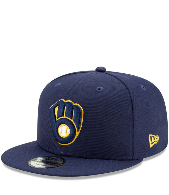 Milwaukee Brewers Men's Navy New Era 9Fifty Snapback Hat