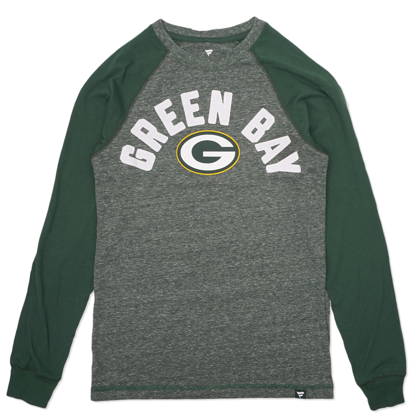 Fanatics Packers Twisted Slub Raglan T-Shirt Medium Dark Green