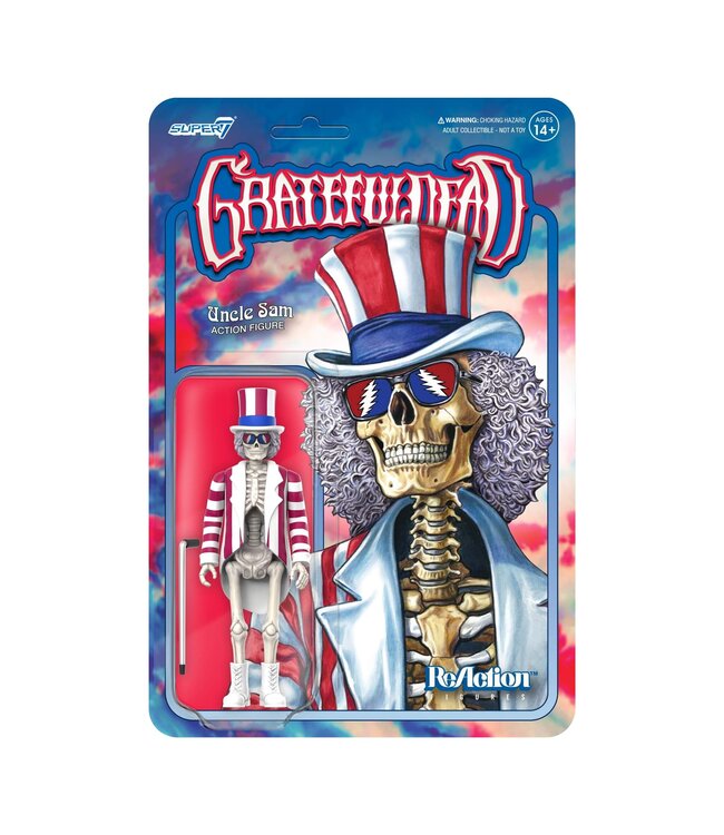 Grateful Dead Uncle Sam Action Figure Skeleton Poster Shirt