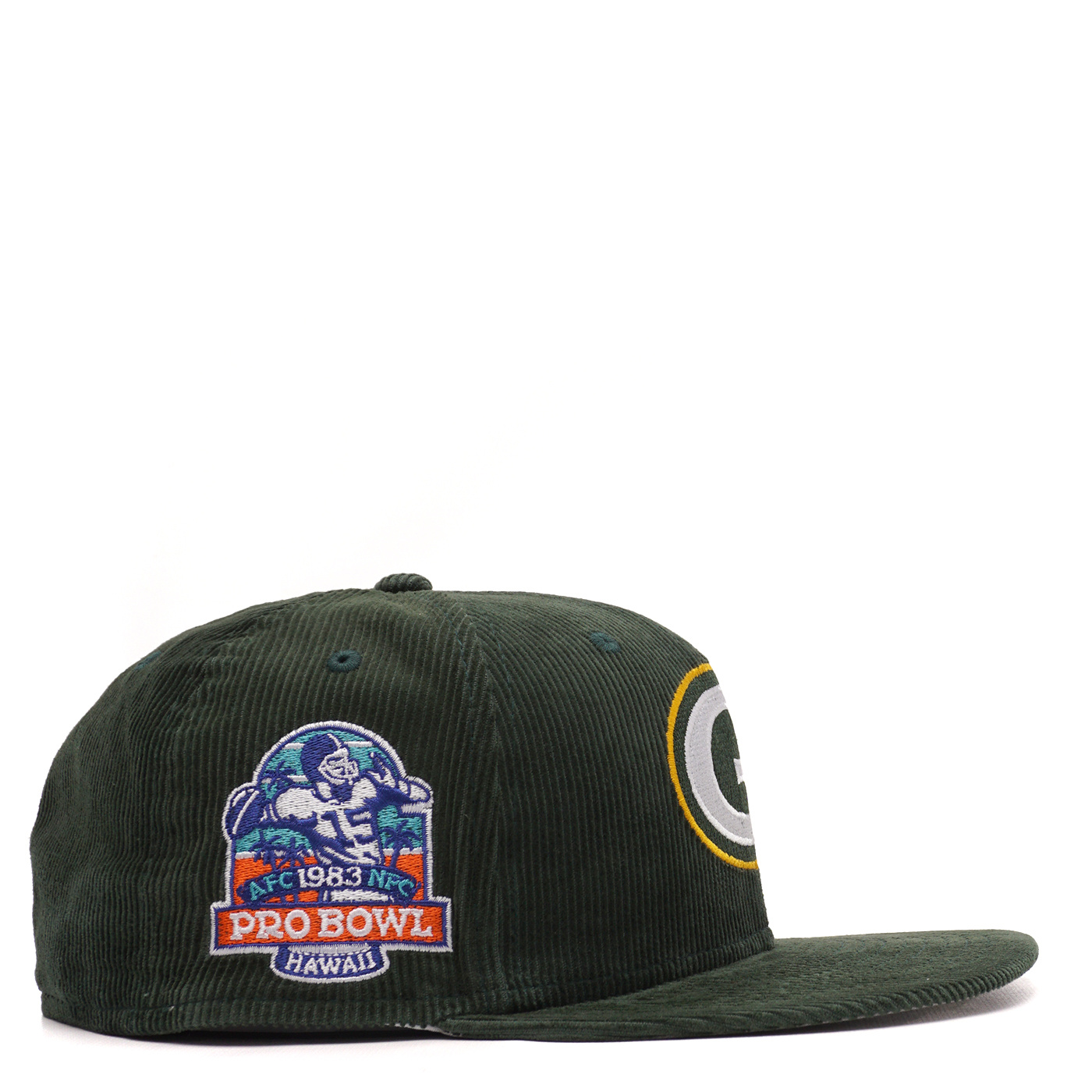 New Era Men's Packers Throwback Corduroy 59FIFTY Fitted Hat Green Size 7 3/4 | MODA3