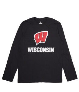 FANATICS BADGERS TEAM LOCKUP LONG SLEEVE TEE