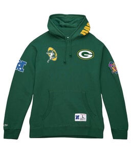 Mitchell & Ness AOP Fleece Hoodie Green Bay Packers