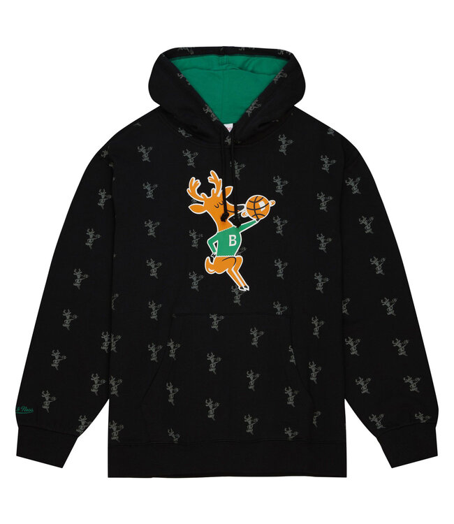 MITCHELL AND NESS Bucks All Over Print Pullover Hoodie