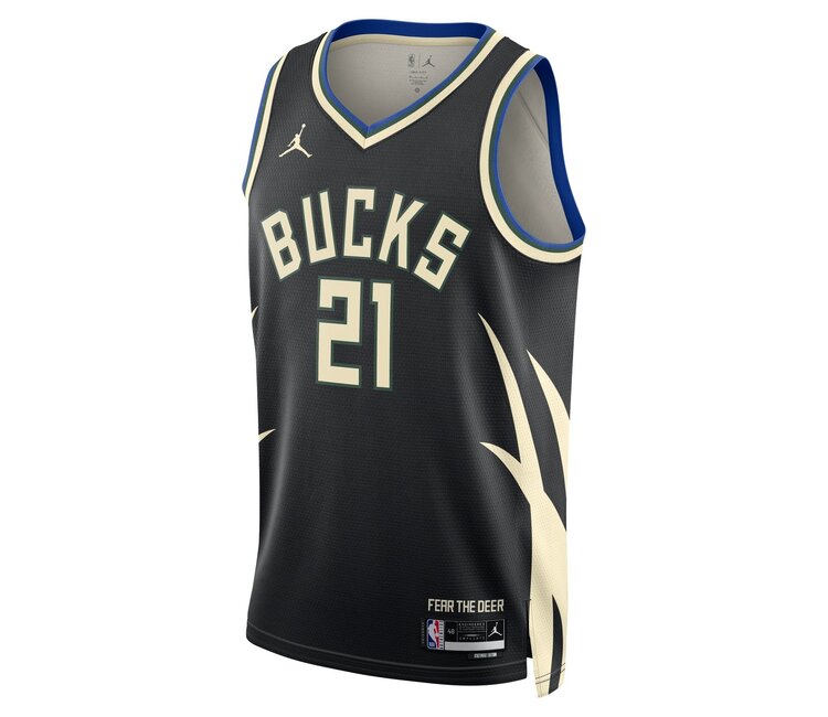 Milwaukee Bucks Jrue Holiday 2022-23 Black Statement Edition Jersey