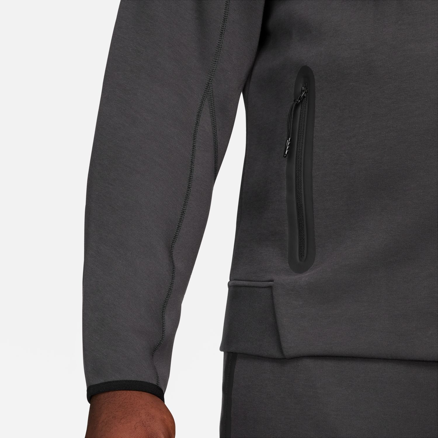 Nike Tech Fleece Windrunner Full-Zip Hoodie - Anthracite/Black - MODA3