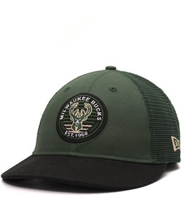 NEW ERA BUCKS PATCH LOW PROFILE 9FIFTY TRUCKER HAT