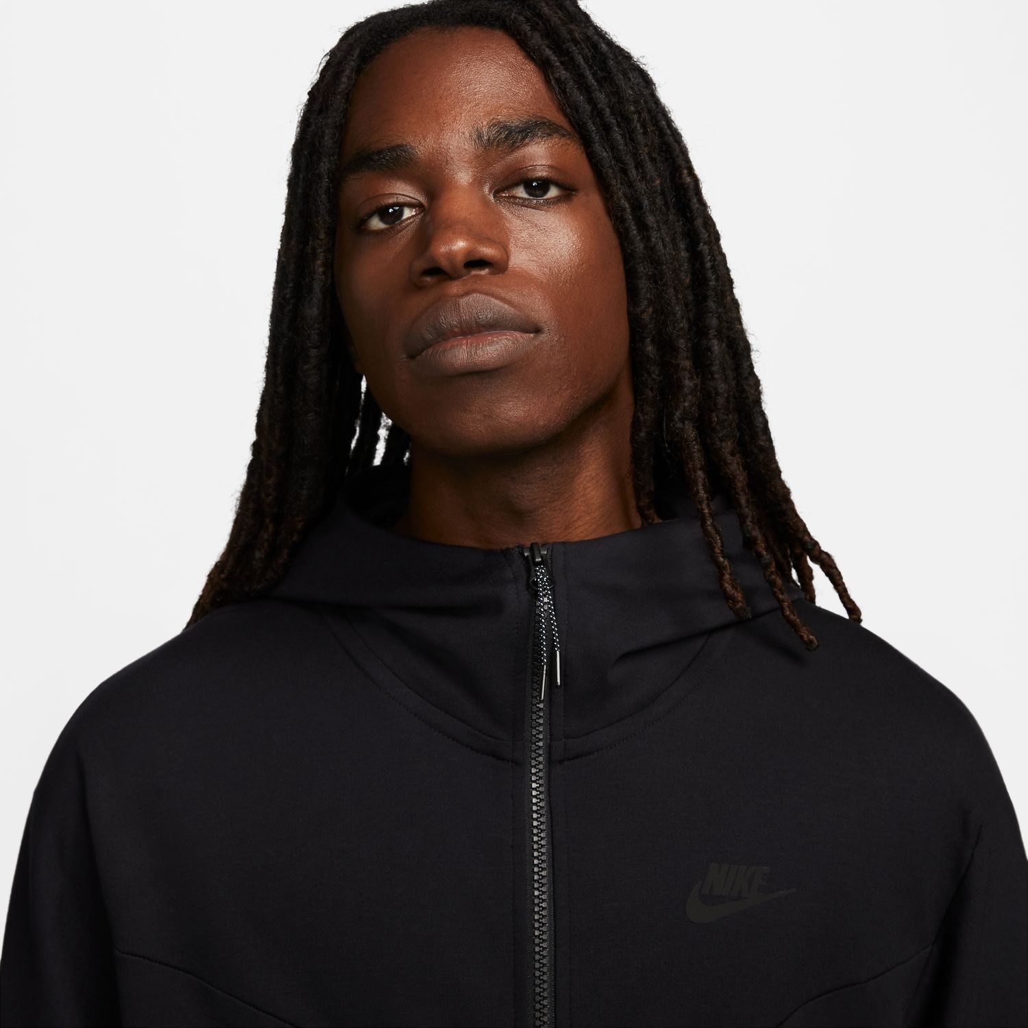 Nike Tech Fleece Lightweight Full-Zip Hoodie - Black/Black - MODA3