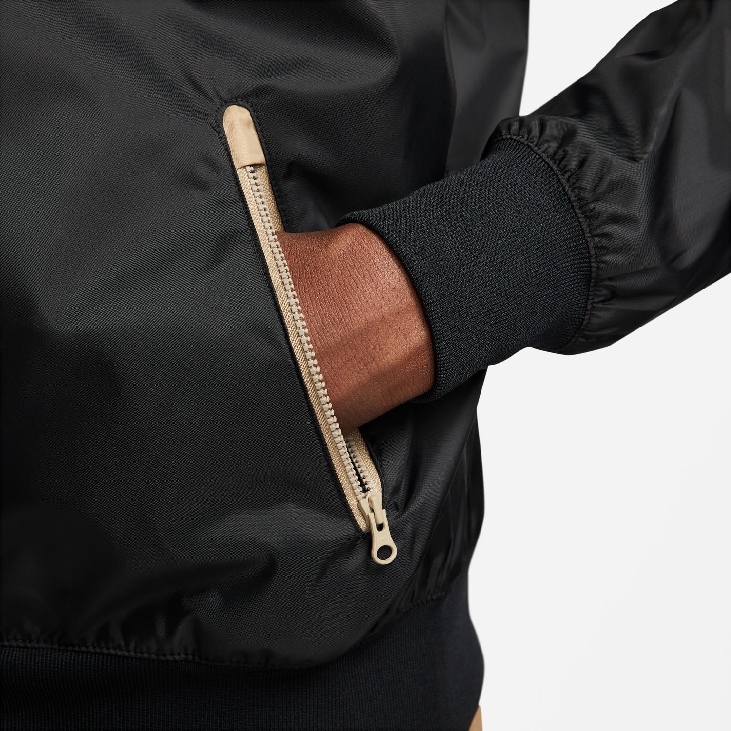 Nike Windrunner Hooded Jacket - Black/Khaki - MODA3