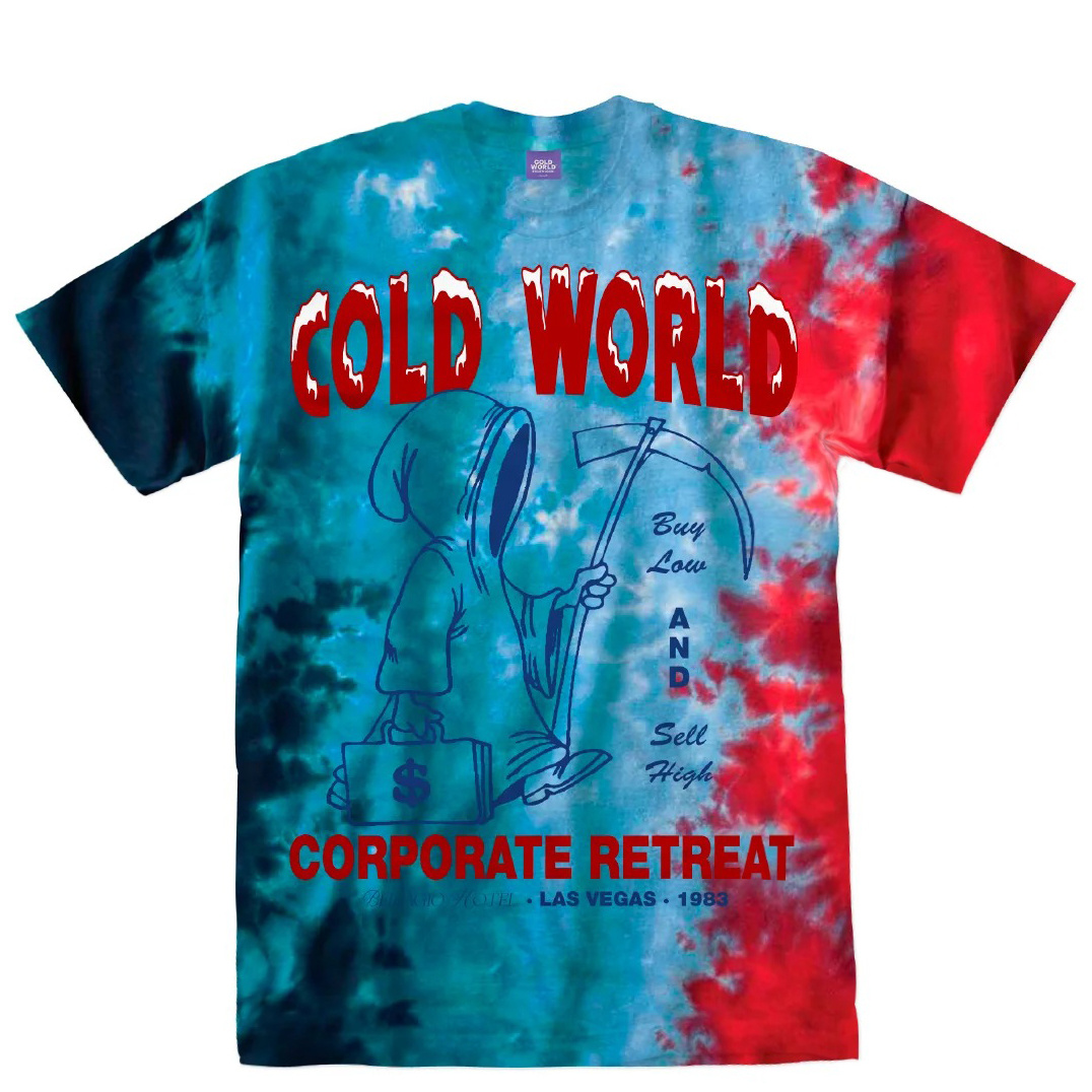 Cold World Corporate Retreat T-Shirt - Tie Dye