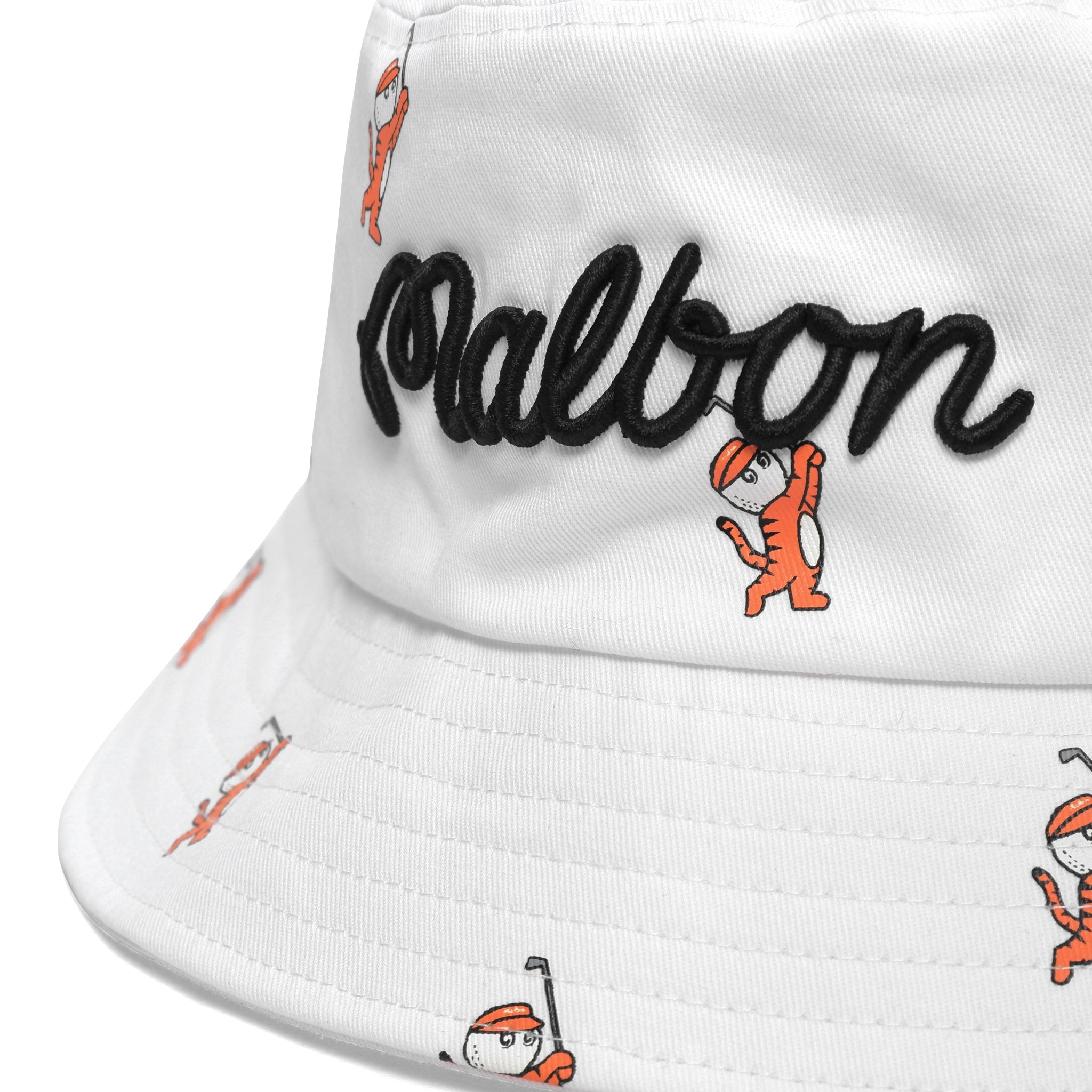 Malbon Golf - Tiger Buckets All Over Print Bucket Hat S/M / White