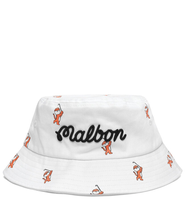 Malbon Golf - Tiger Buckets All Over Print Bucket Hat S/M / White