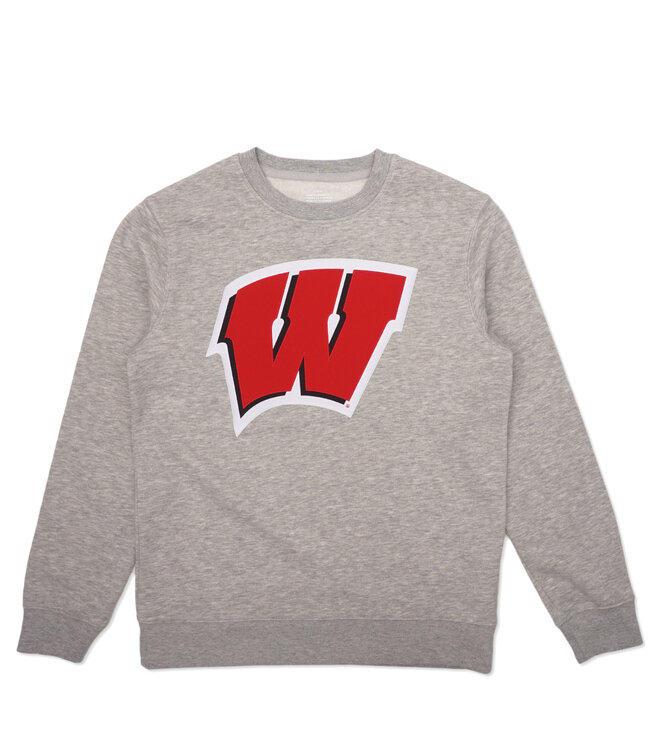 FANATICS Badgers Applique Crewneck Sweatshirt