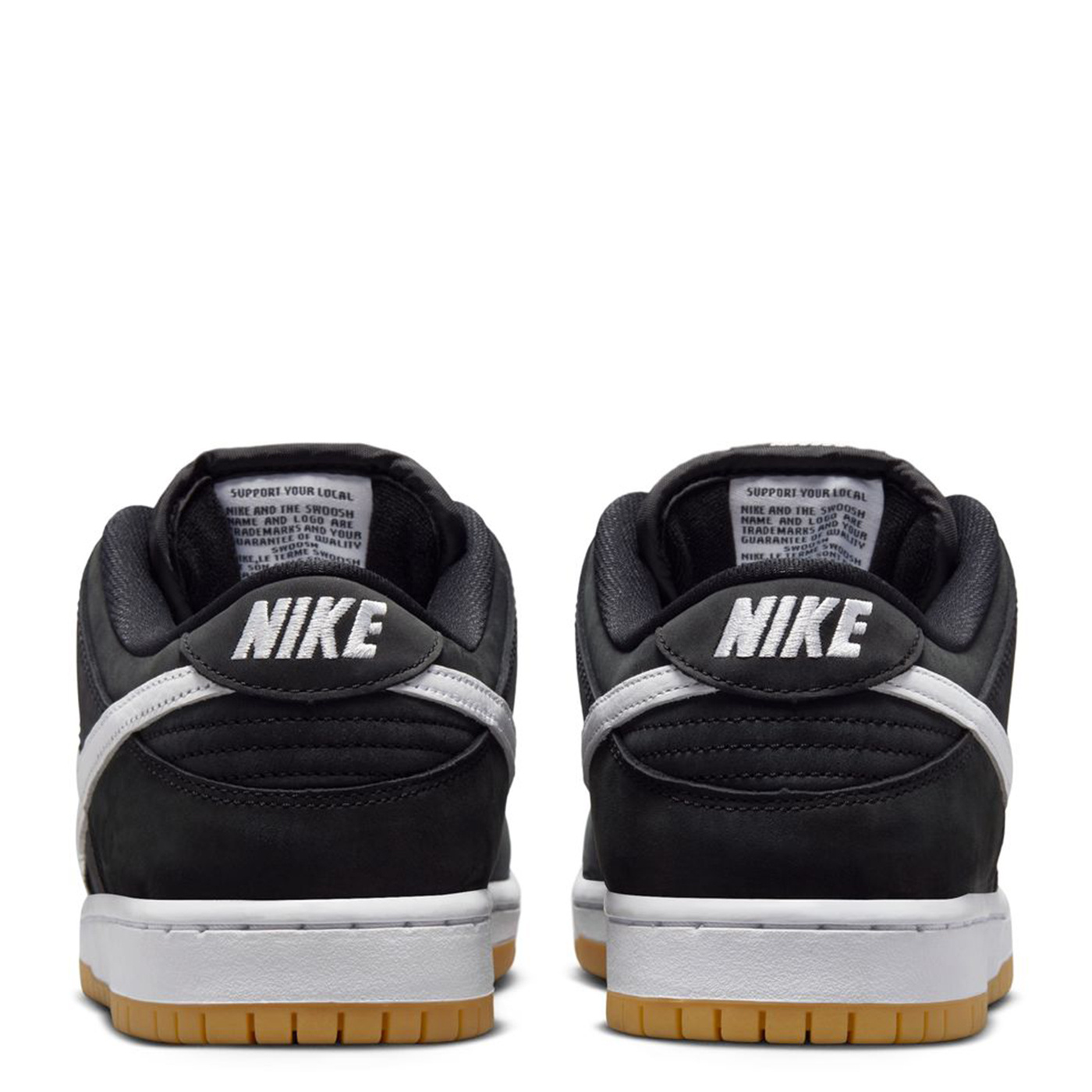 Nike SB Dunk Low Pro ISO Black/Gum - Post Modern Skate Shop