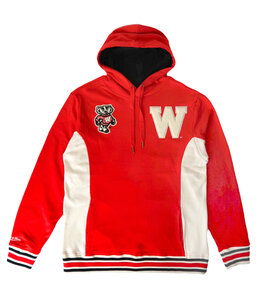 MITCHELL AND NESS BADGERS TEAM LEGACY PULLOVER HOODIE