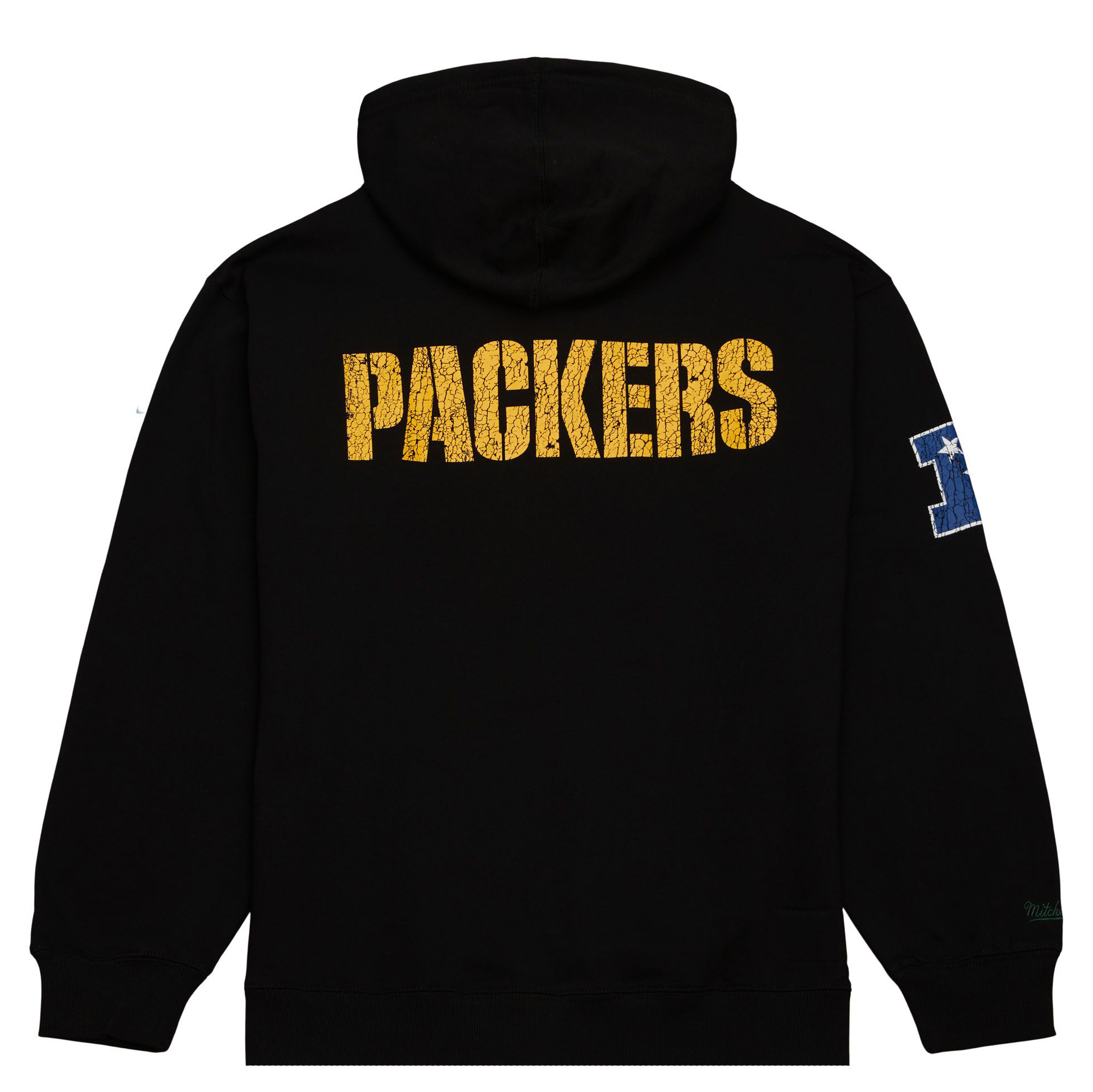 Green Bay Packers Mitchell & Ness All Over 2.0 Pullover Sweatshirt - Gold