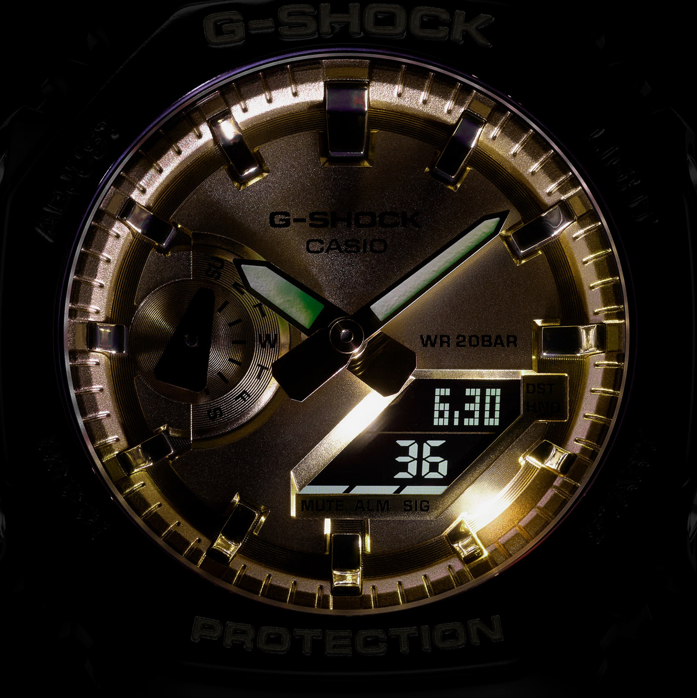 G-SHOCK GA2100GB-1A Watch - Black/Gold - MODA3