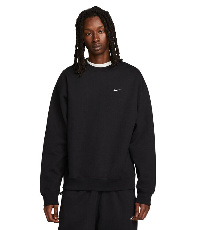Nike Solo Swoosh Crewneck Sweatshirt - Black - MODA3