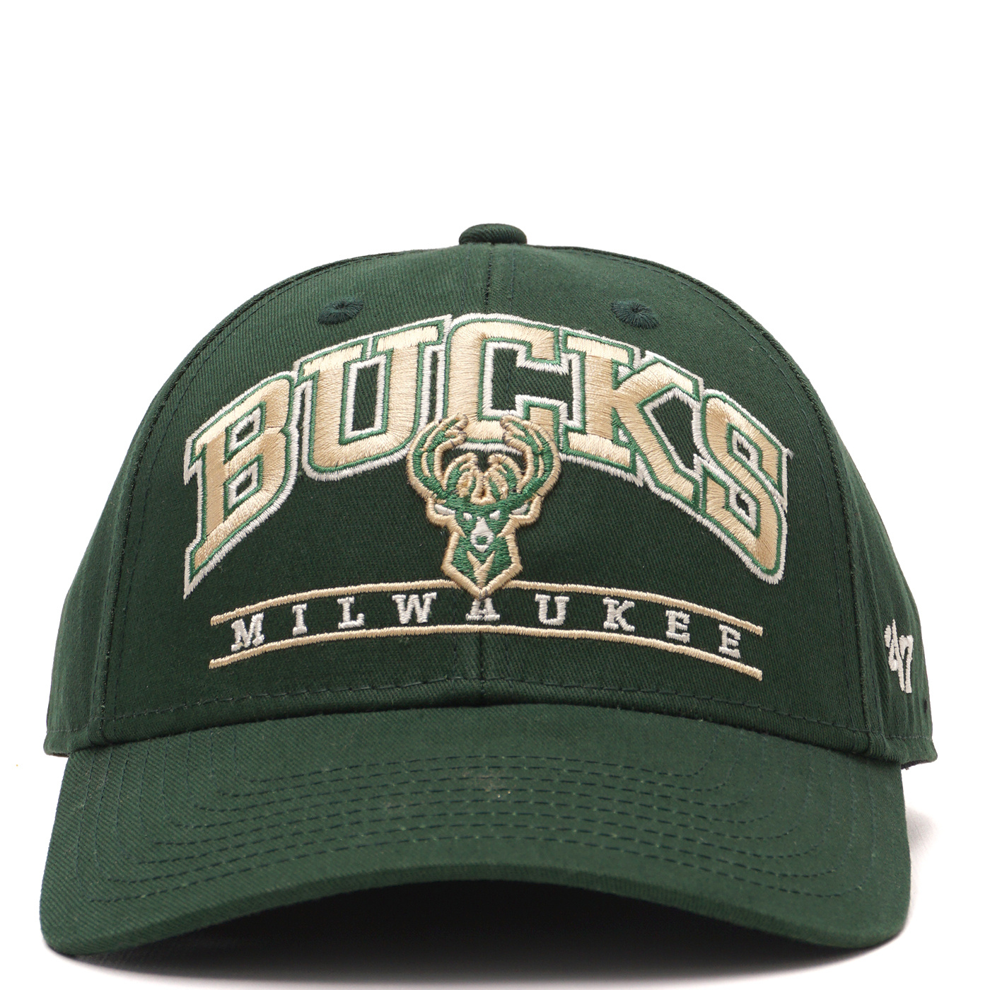 47 Brand Milwaukee Bucks Fletcher MVP Snapback Hat - Green - MODA3