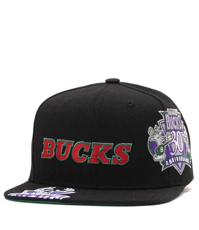 MITCHELL AND NESS Bucks Landed Snapback Hat