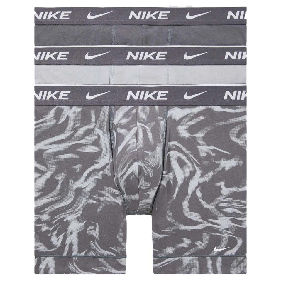 Nike Dri-Fit Essential Cotton Boxer Brief 3-Pack - Smoke - MODA3