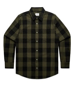 ASCOLOUR CHECK FLANNEL BUTTON DOWN SHIRT