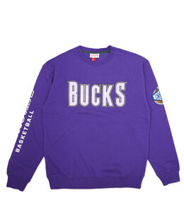 MITCHELL AND NESS BUCKS THERE AND BACK CREWNECK SWEATSHIRT