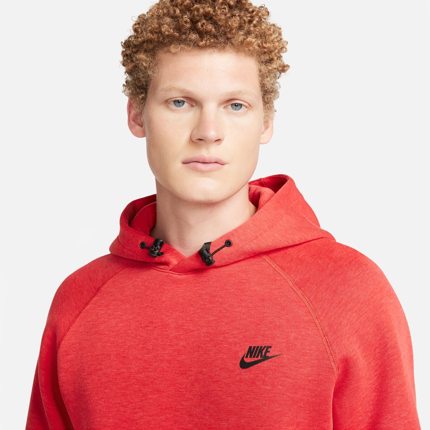 Nike Tech Fleece Pullover Hoodie Red Heather MODA3