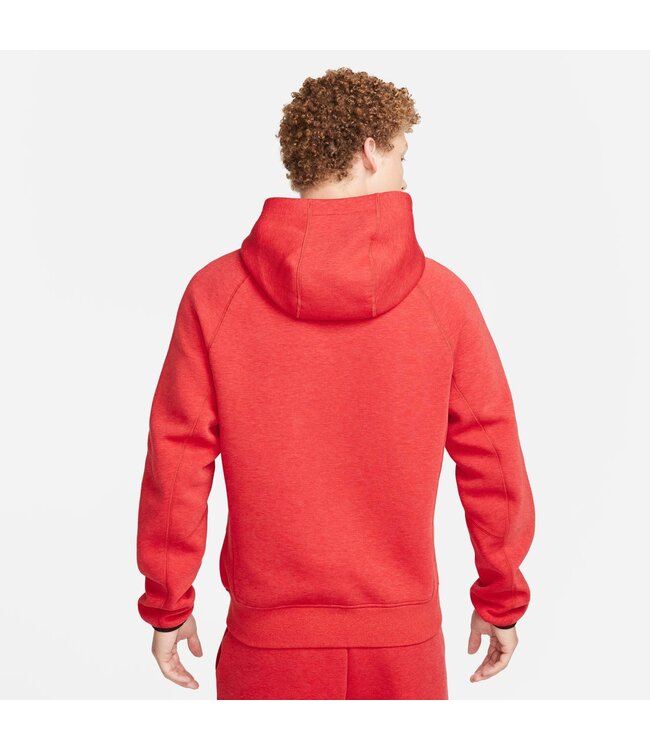 Nike Tech Fleece Pullover Hoodie - Red Heather - MODA3