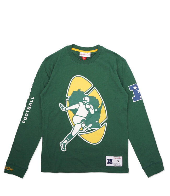 MITCHELL AND NESS Packers Youth Heavy Weight Long Sleeve Tee