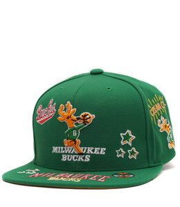 47 Brand Milwaukee Bucks Wave Hitch Snapback Hat - Black - MODA3