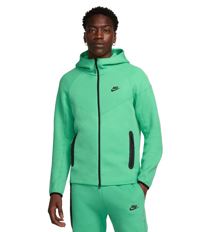 Nike Tech Fleece Windrunner Full-Zip Hoodie - Spring Green/Black - MODA3