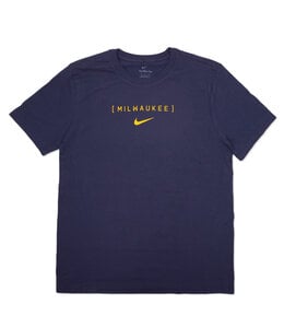 NIKE BREWERS LOGO BACK STACK TEE