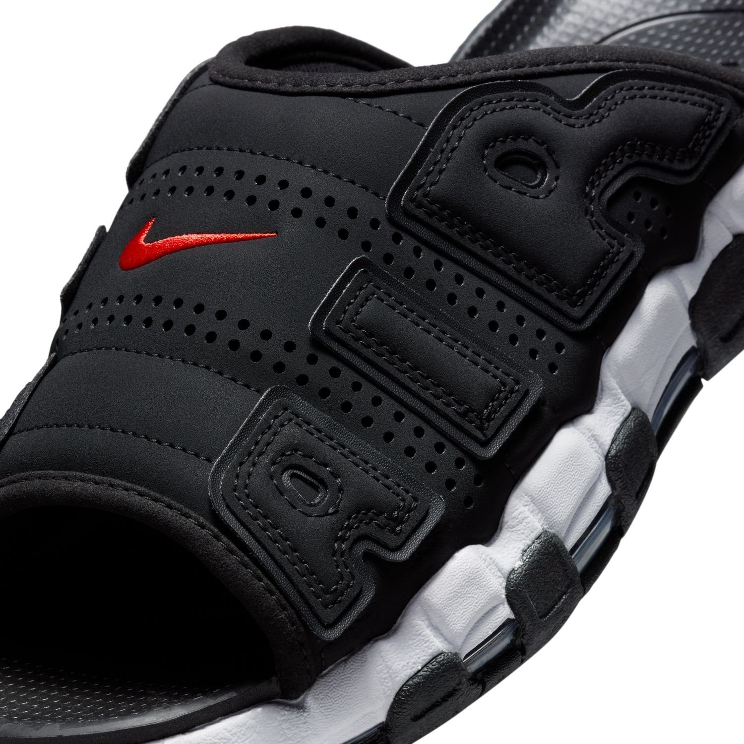 Nike Air More Uptempo Slide - Black/White-Black-Clear - MODA3