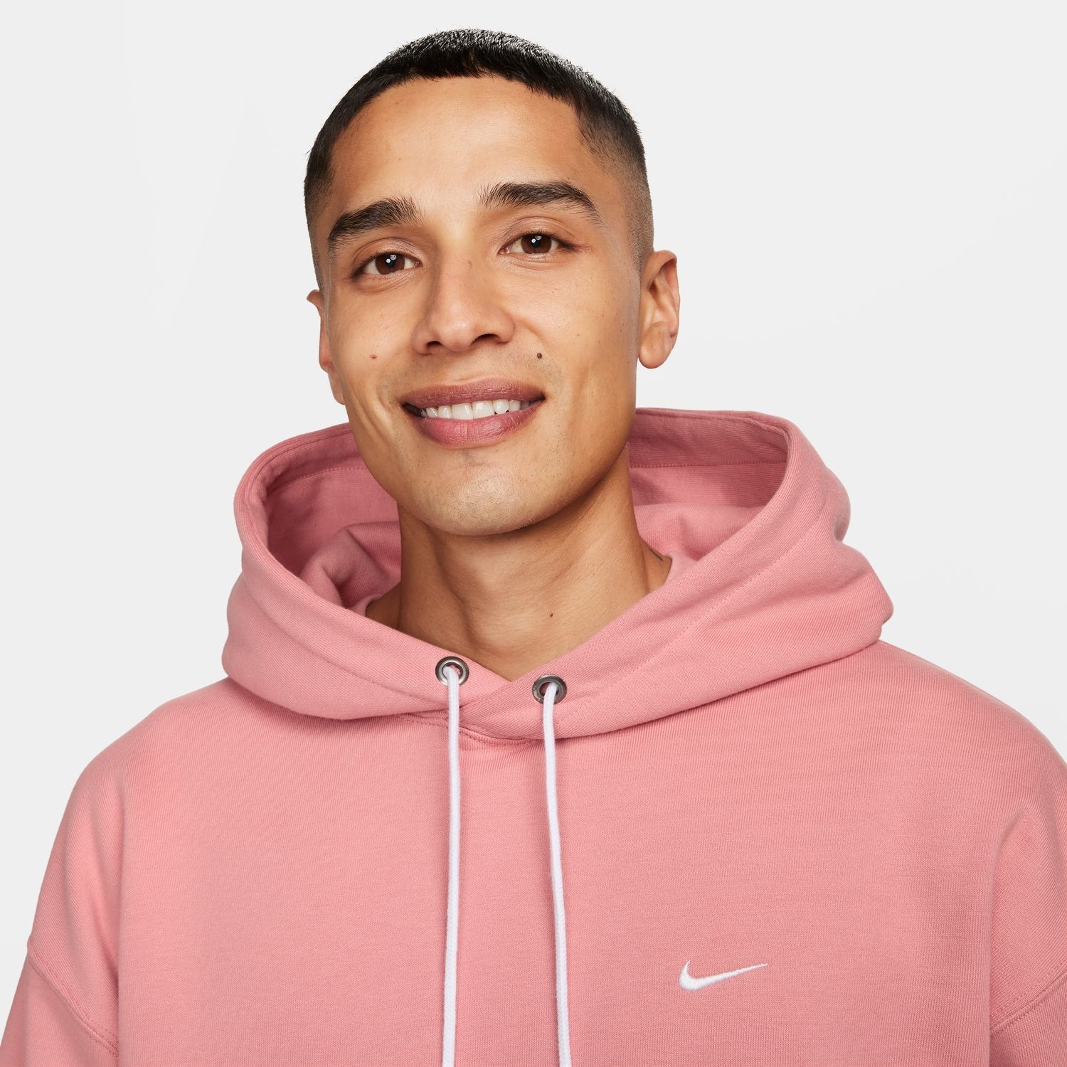 Nike Solo Swoosh Pullover Hoodie - Red Stardust - MODA3