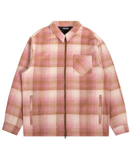 THE HUNDREDS DON PLAID ZIP SHACKET