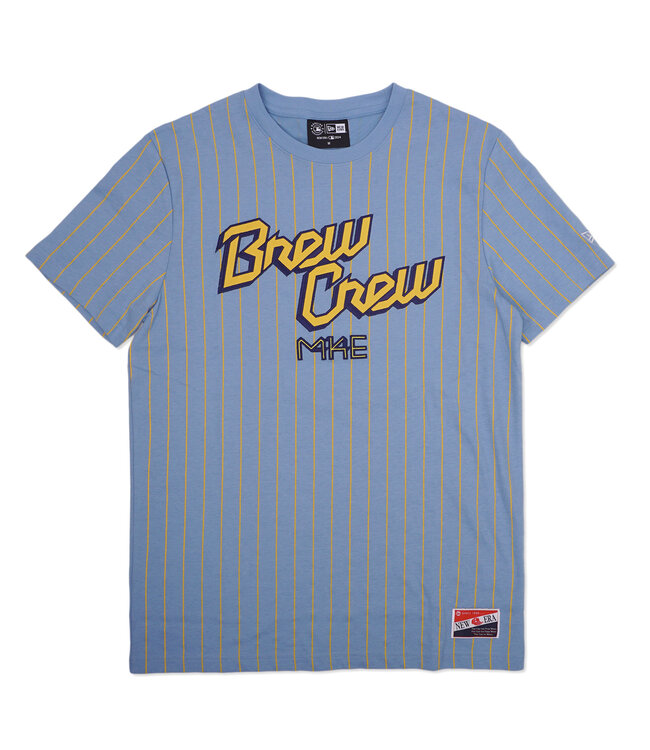 NEW ERA Brewers City Connect Pinstripe Tee