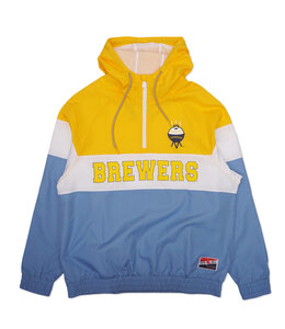 NEW ERA BREWERS CITY CONNECT 1/4 ZIP WINDBREAKER