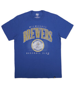 '47 BRAND BREWERS DOUBLE HEADER FRANKLIN TEE