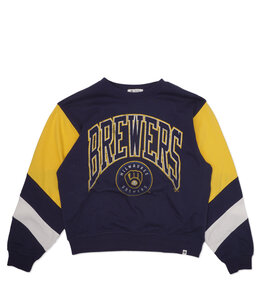 '47 BRAND BREWERS WOMEN'S NOVA DOUBLE HEADER CREWNECK