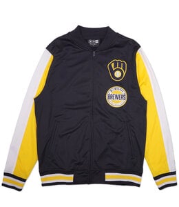 NEW ERA BREWERS LOGO TRACK JACKET