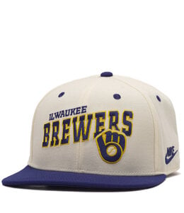NIKE BREWERS COOPERSTOWN DRI-FIT PRO 82 SNAPBACK HAT