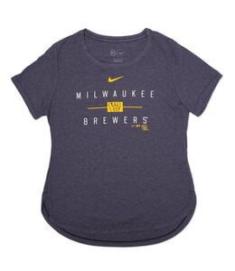 NIKE BREWERS WOMEN'S KNOCKOUT TRIBLEND TEE
