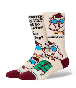 STANCE X TOOTSIE ROLL MR OWL CREW SOCKS