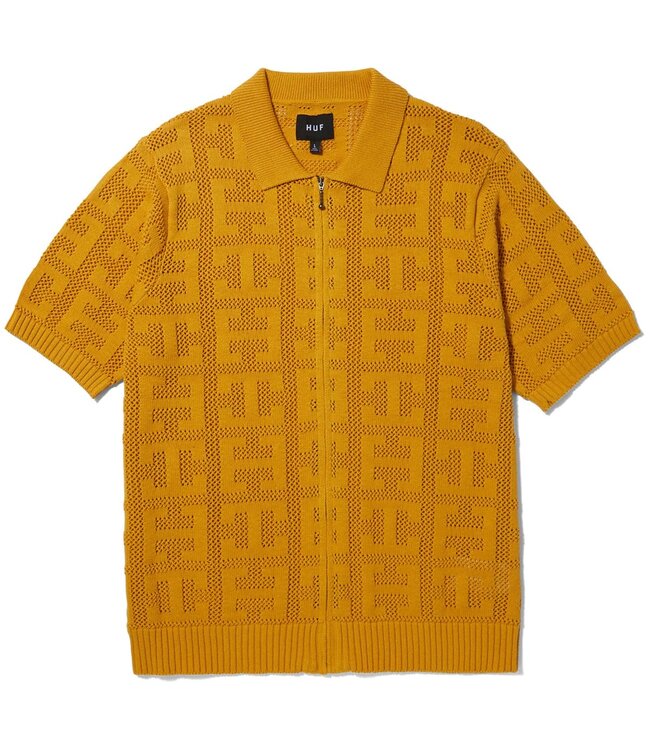 HUF Monogram Zip Sweater