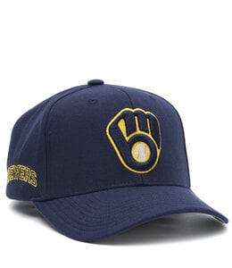 MITCHELL AND NESS BREWERS TEAM PRO SNAPBACK HAT