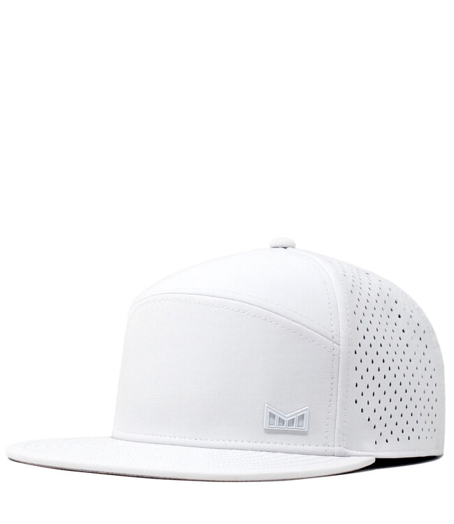 Melin Trenches Icon Hydro Performance Snapback Hat - White - MODA3