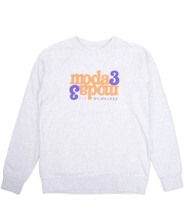 MODA3 Mirror Script Crewneck Sweatshirt