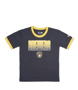 NEW ERA BREWERS YOUTH RINGER TEE